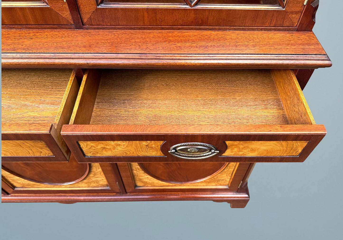 Mahogany and Walnut Display Cabinet - Charles Barr