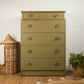 Vintage Upcycled Stag A Range Tallboy Chest of Drawers