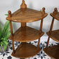 A Pair Ercol Windsor Wall Hanging Corner Units Hanging Shelves in Golden Dawn