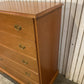 Vintage Stag Tallboy Chest – 5 Drawer Solid Wood Bedroom Storage, Retro Mid-Century Style