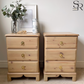 Pair of Vintage Wooden Bedside Tables | Scandi Style Mid Century Nightstands | Sympathetically Restored Furniture