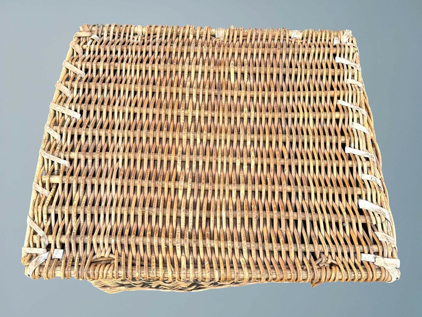 A Large Antique Wicker Log Basket