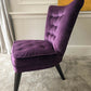 MCM Cocktail Chair. Plush Top Quality Cotton Velvet. Restored and Reupholstered.