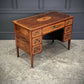 18th Century Marquetry Inlaid Mahogany Writing Desk