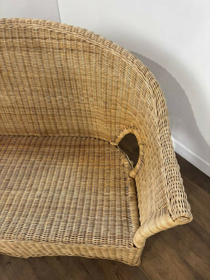 Cane Two Seater Conservatory Settee