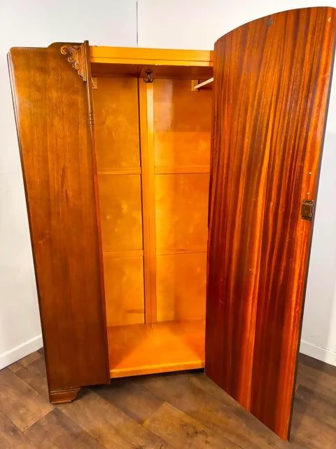 Vintage Badged Lebus Oak Double Wardrobe