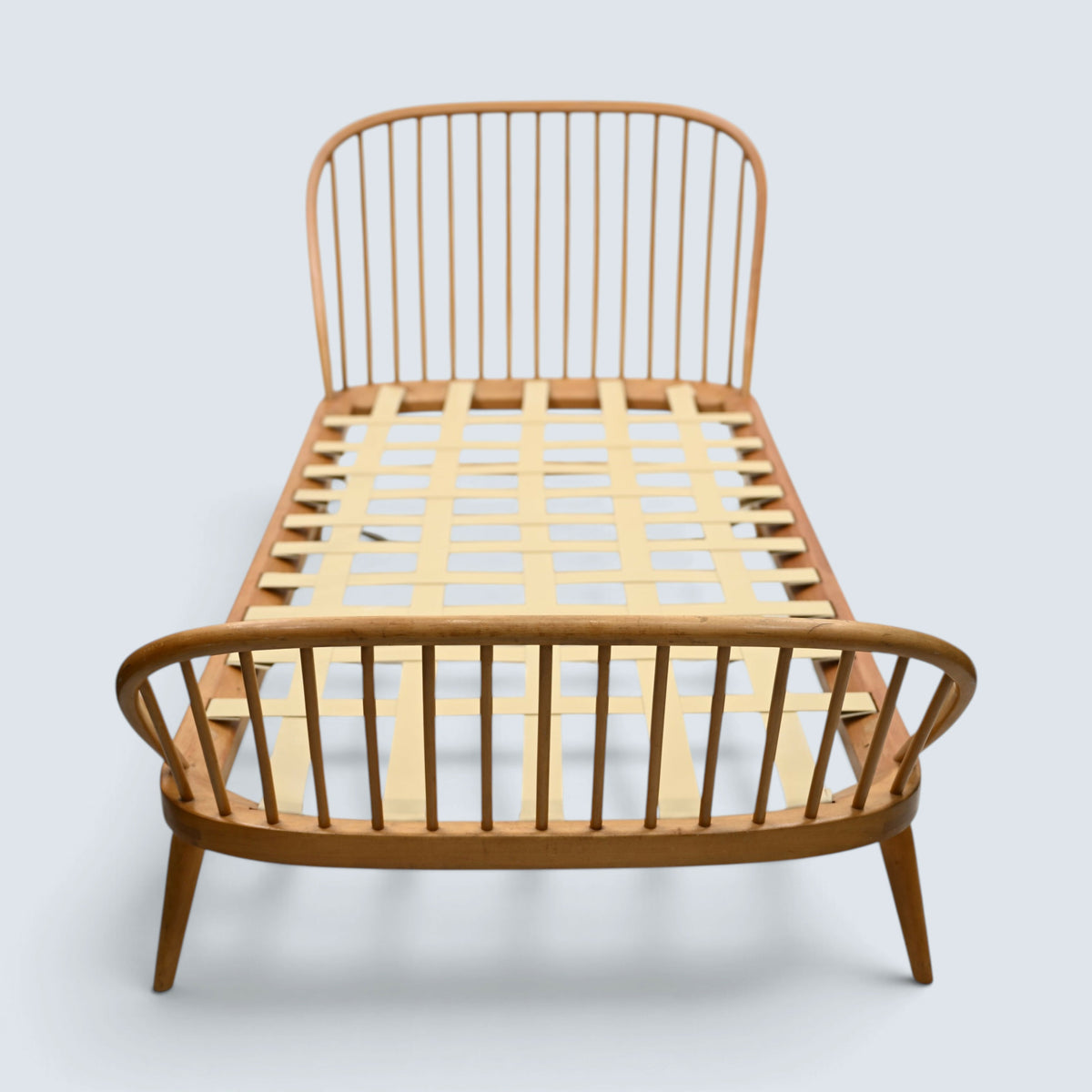 Ercol Windsor Single Bed New Pirelli Webbing Old Light Finish FREE UK Delivery