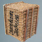 Large Antique Log Basket /Wicker Basket