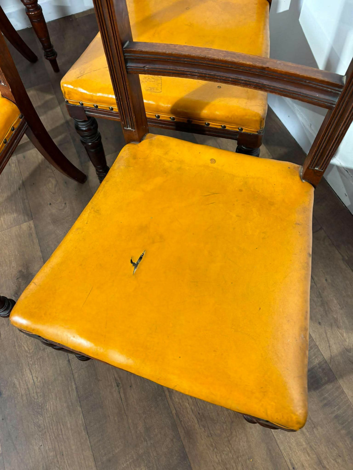 Set Of Six Edwardian Mahogany Dining Chairs