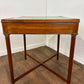 Edwardian Mahogany Side Table with Tooled Green Leather Top