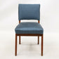 3 Retro Teak Chairs Blue/Teal Upholstery Scandinavian Style FREE UK Delivery. SBR8497/2710C