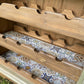 Solid pine wine rack