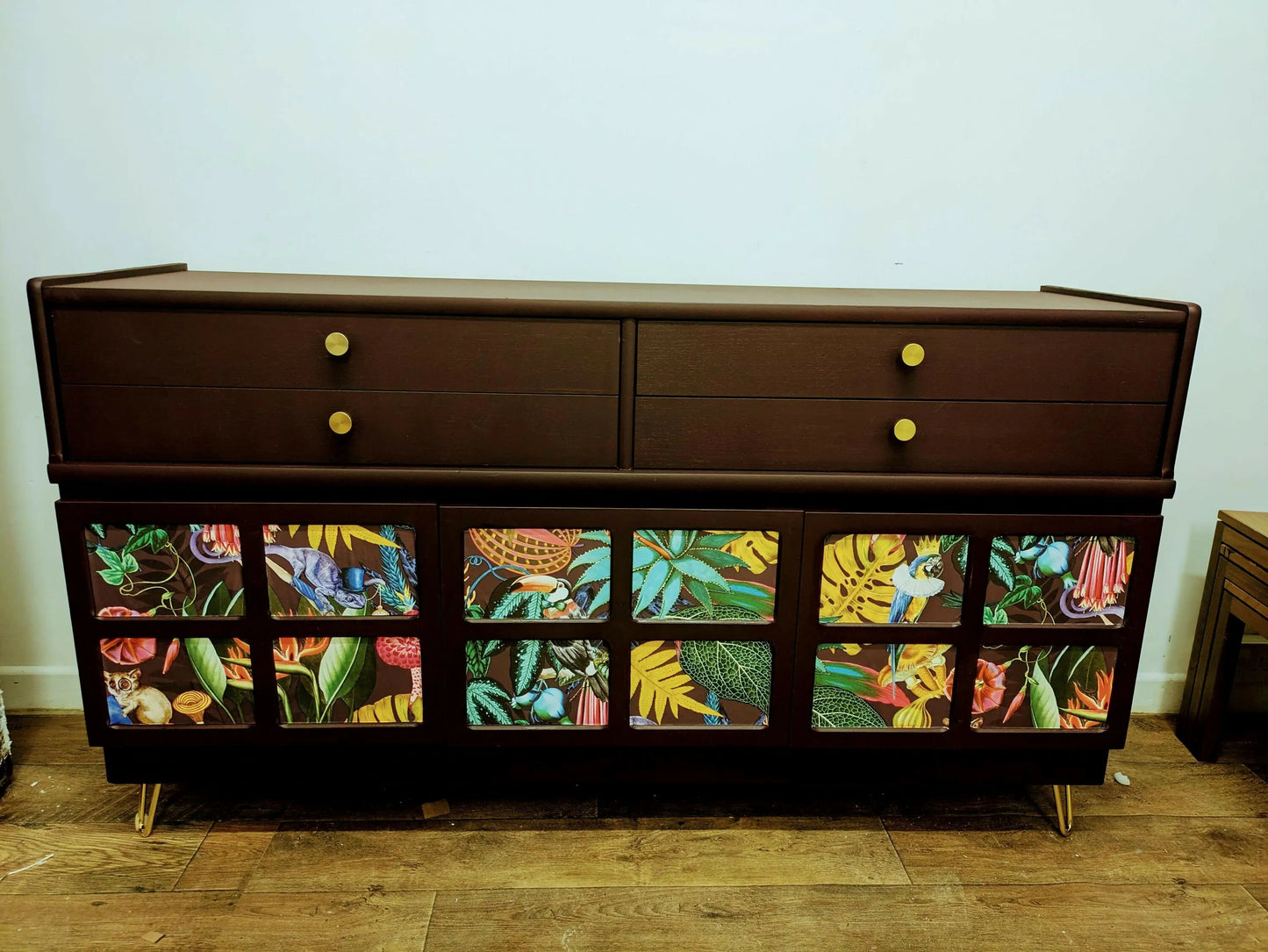 Mid Century Nathan Squares Sideboard Teak Retro PAINTED Upcycled Designed TO ORDER