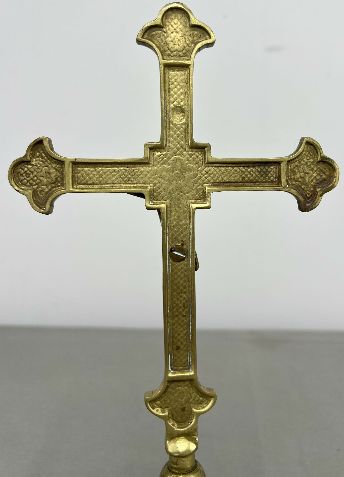 Crucifix Vintage French Style Standing Religious Cross Jesus Christ LOT 6430