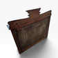 Antique Oak Art Nouveau period Mantle mirror