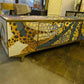 Mid-Century Modern Octopus Print Sideboard: Upcycled TV Unit Cabinet Commission Piece