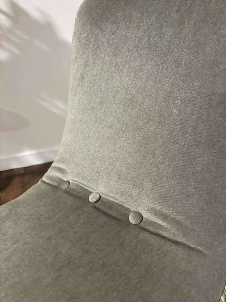 Antique Mahogany Framed Scroll Form Nursing Chair - Late 19th / Early 20th Century