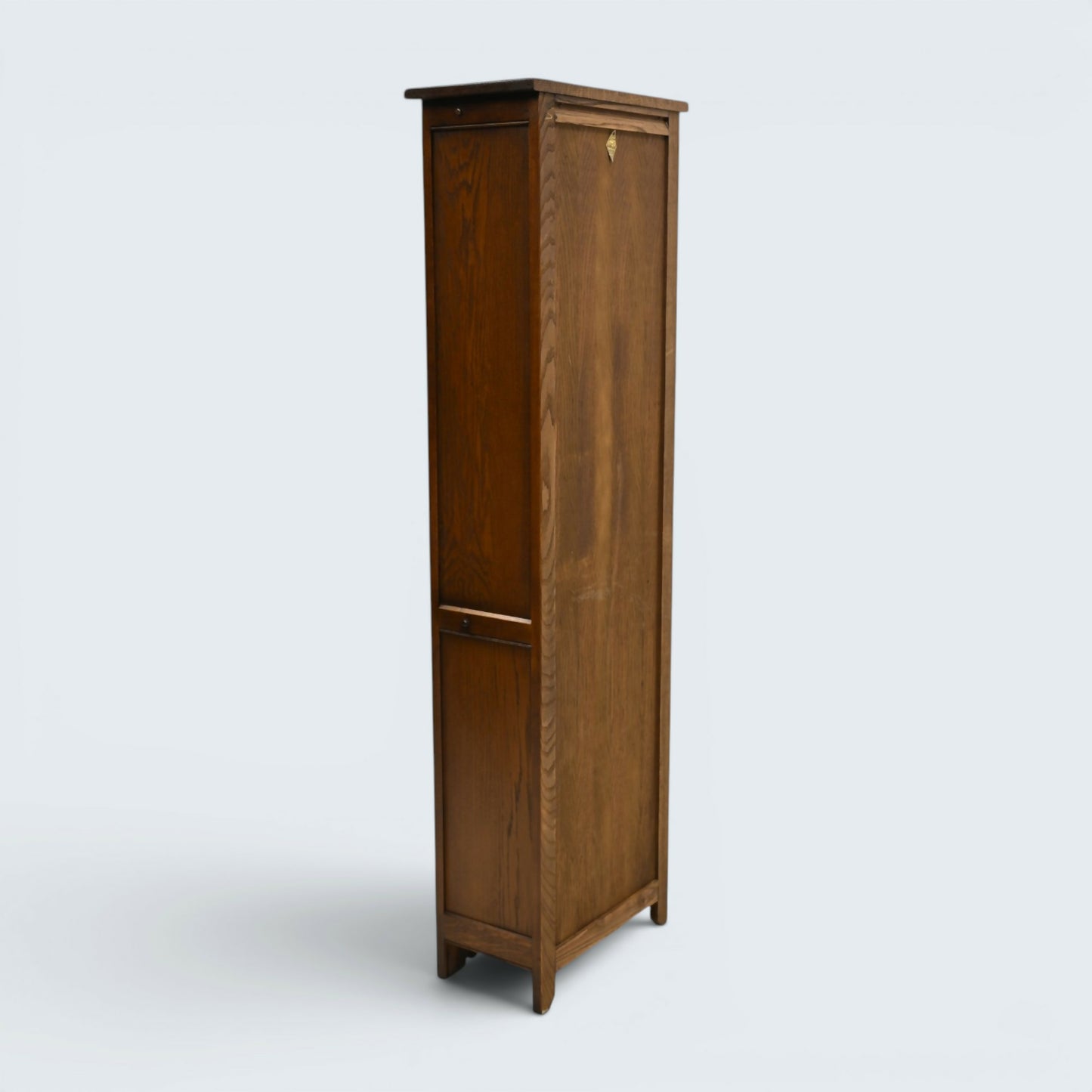 Old Charm Narrow Bookcase Finish 4 Shelves Light Oak Carvings FREE UK Delivery*