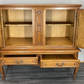 Cabinet Vintage French Louis XVI Oak Carved Sideboard with Drawers LOT 4015