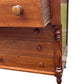 Antique Cherry wood Sheraton Empire large chest of drawers.