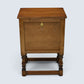 Old Charm Pedestal Cabinet/Side Table Linenfold Doors #1582 FREE UK Delivery*