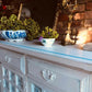 Large Vintage Sideboard/White Distressed Sideboard/Large Vintage Sideboard/Coastal Sideboard/Painted Toledo Sideboard