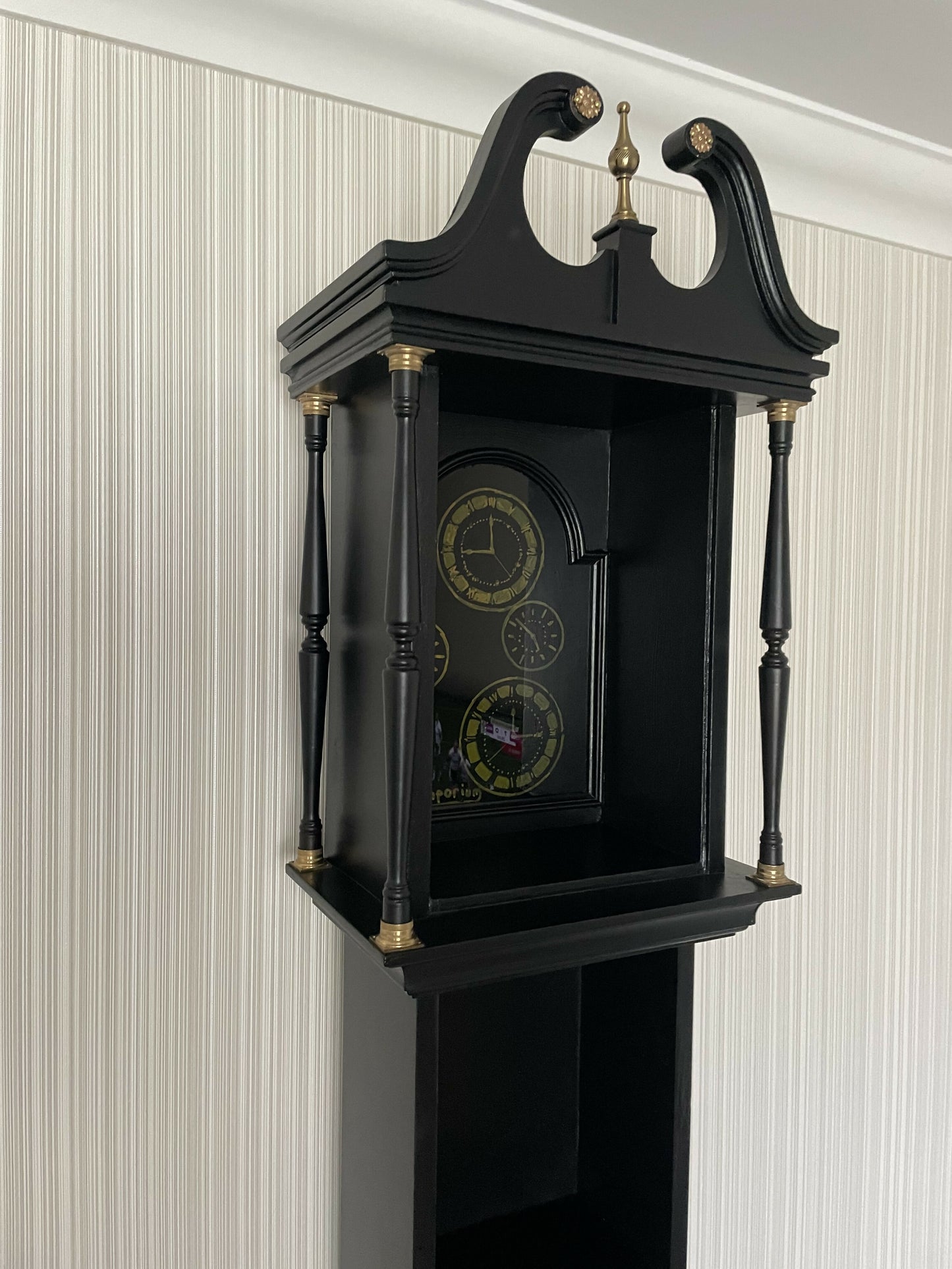 Re-purposed Tall Clock into a Bespoke Decorative Display unit