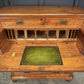 19th Century Camphor Wood Military Campaign Secretaire Chest
