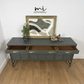 Refinished Mid Century Deep Olive Green Large Nathan Sideboard with drinks cabinet