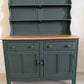 Vintage Ercol Dresser in Heritage Green with Natural Wood Top