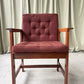 Vintage Late Mid Century Oak Chair Side Armchair Danish Scandi Retro R1087