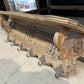 Pretty French Oak Wall Shelf / Coat Rack