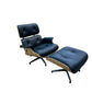 Mid century 1970’s Italian Eames style lounge chair and Ottoman by Cofemo