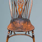 Set of Four Elm Wheel Back Windsor Chairs