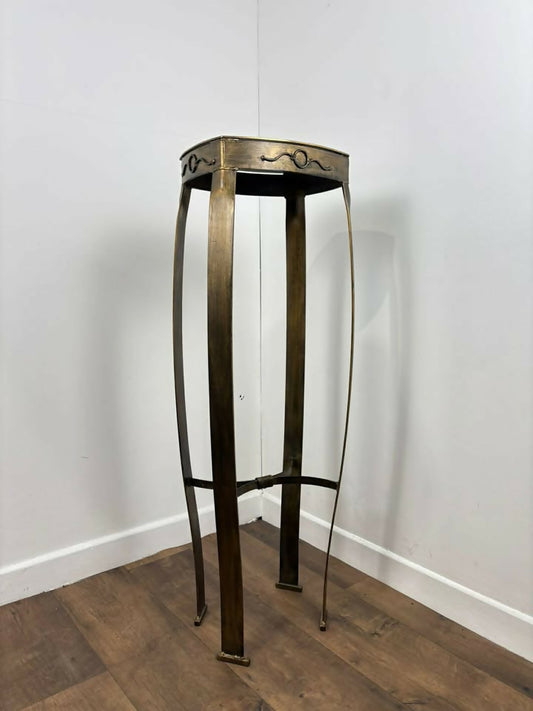 Reproduction Heavy Cast Metal & Brass Jardiniere Stand