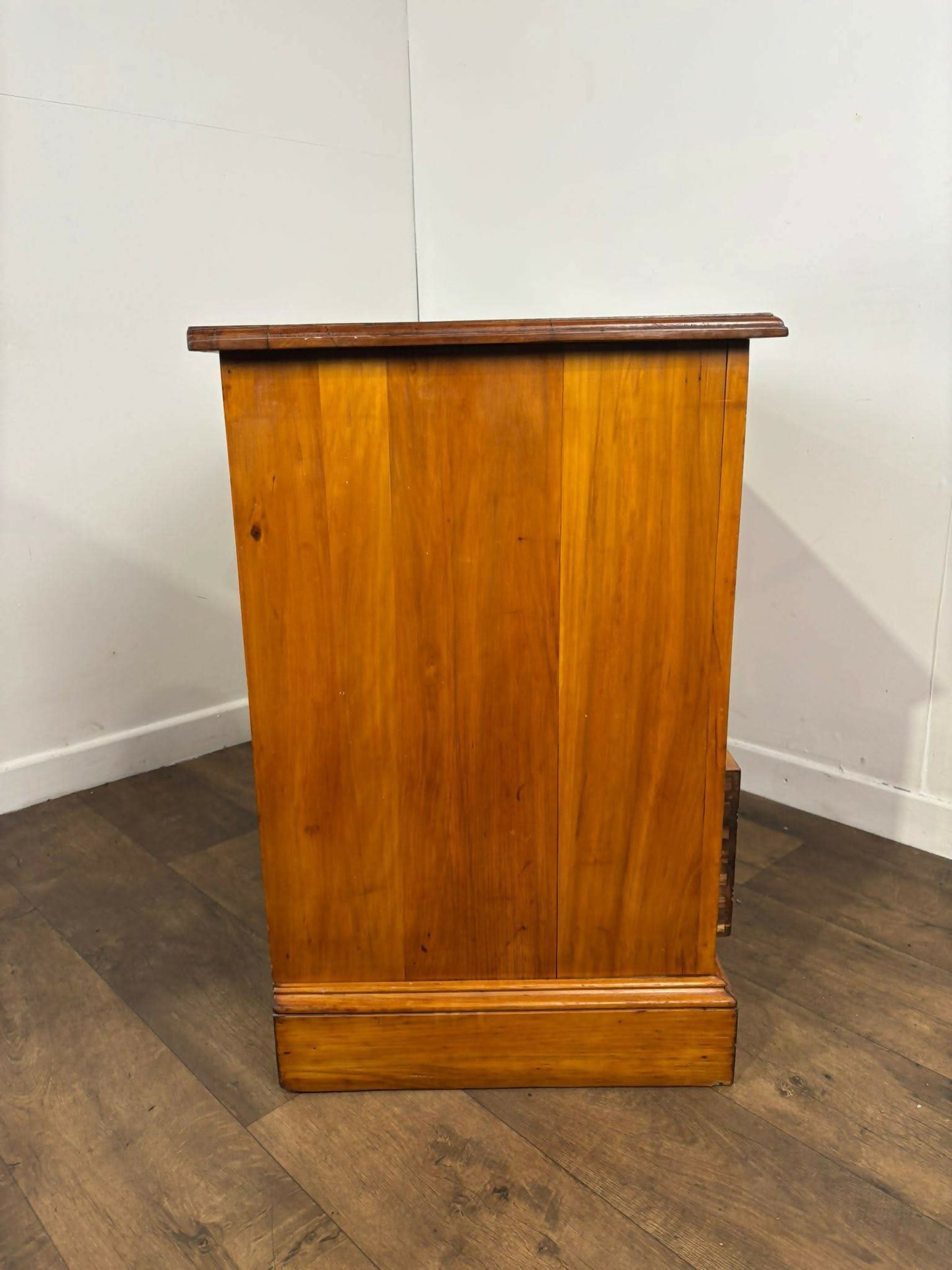 Edwardian Satin Walnut Three Drawer Bedroom Chest