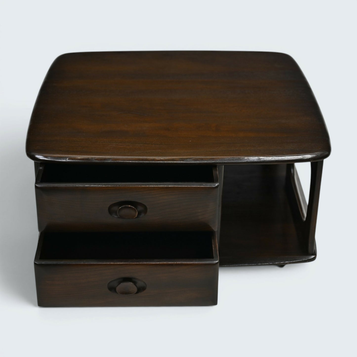 Ercol Pandora Coffee Table 2 Drawers Traditional Dark Finish FREE UK Delivery*