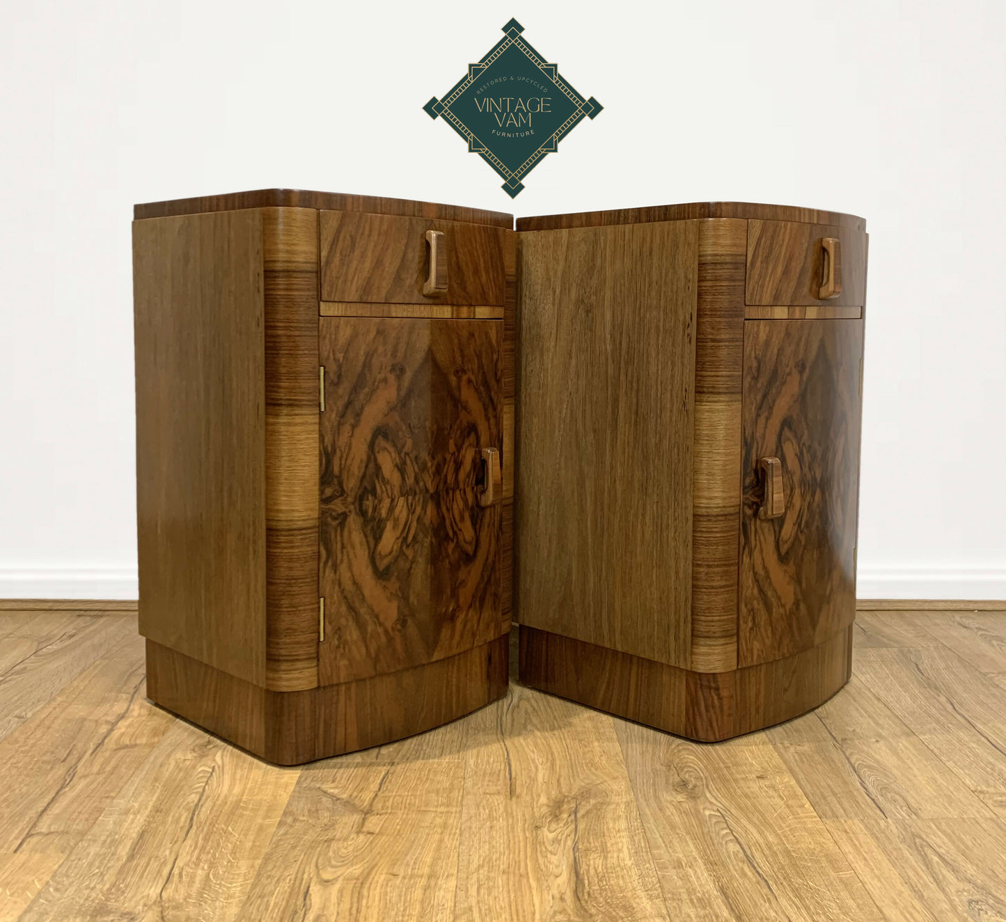 Art Deco bedside cabinets