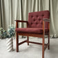 Vintage Late Mid Century Oak Chair Side Armchair Danish Scandi Retro R1087