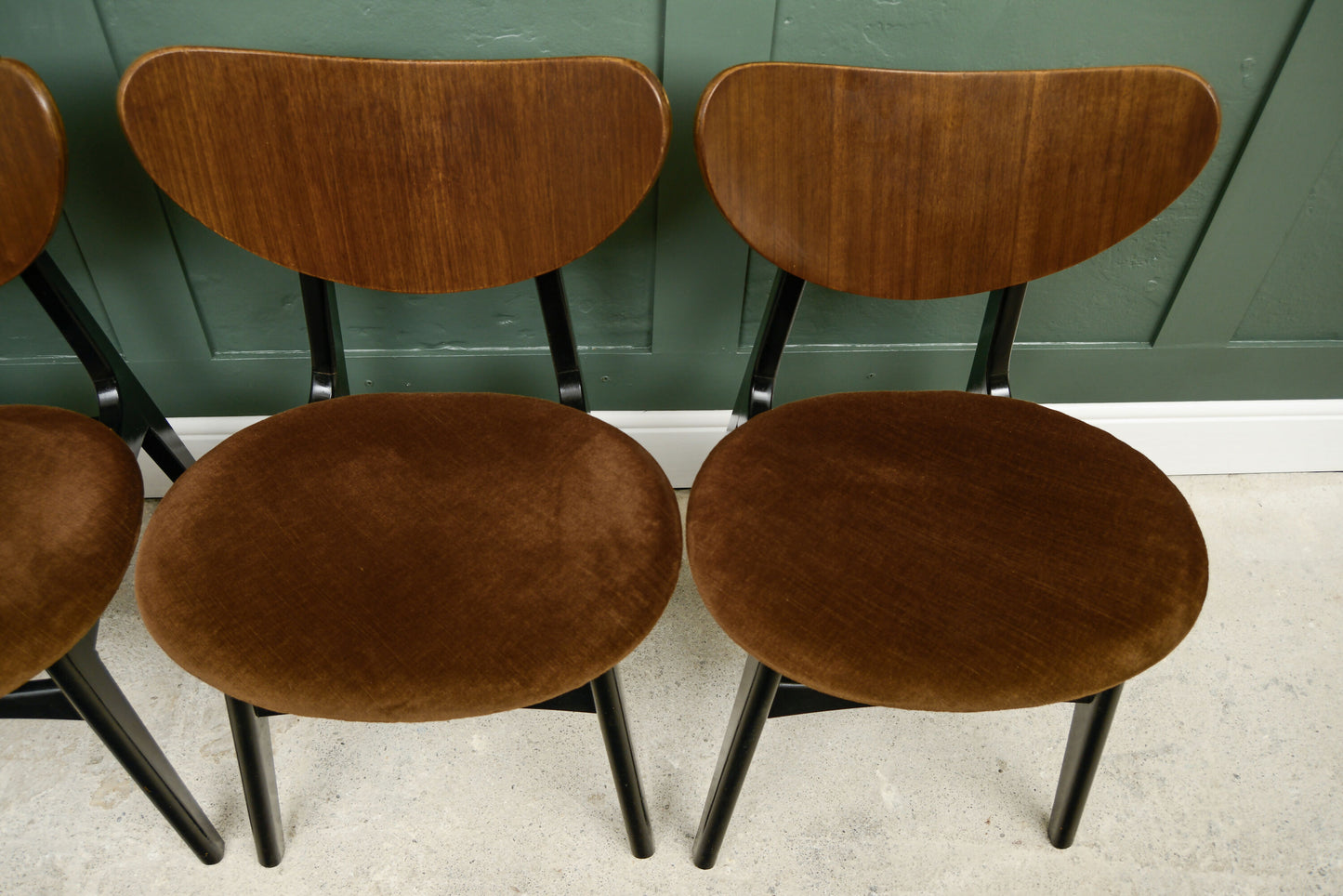 4 x G Plan Librenza Butterfly Back Dining Chairs - Tola Wood - E Gomme - 1960s