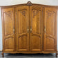 Wardrobe Vintage French Louis XVI Style Oak Four Door Armoire LOT 4814