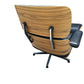 Mid century 1970’s Italian Eames style lounge chair and Ottoman by Cofemo