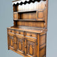 Good Quality Oak Dresser and Rack In The Period Style