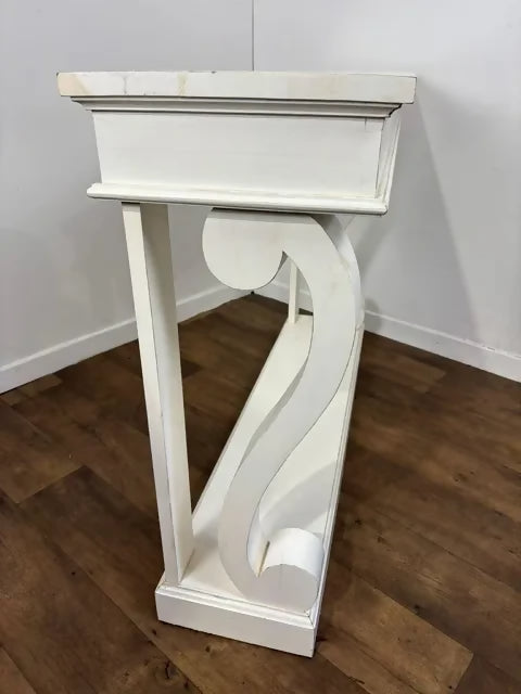 Large Modern White Console Table