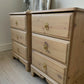 Pair of Vintage Wooden Bedside Tables | Scandi Style Mid Century Nightstands | Sympathetically Restored Furniture