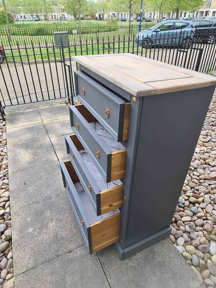 Large Grey Chest of Drawers