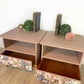 Stag Bedside Tables in Floral and Pink