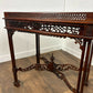 Reproduction Mahogany Chippendale Style Silver Table