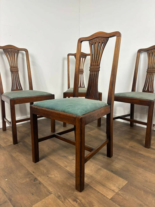 Set of Four 19th Century Mahogany Dining Chairs