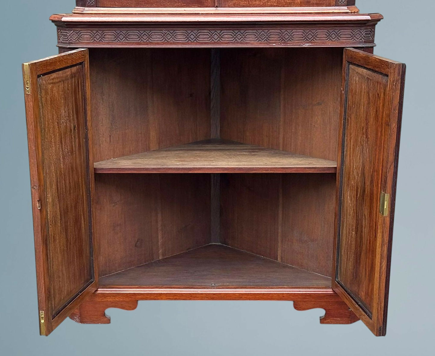 Edwardian Mahogany Corner Cabinet